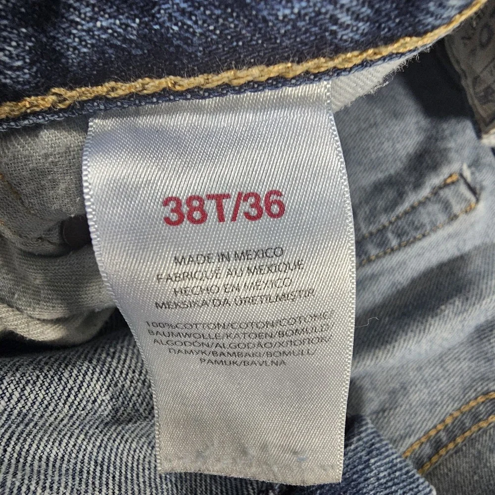 Polo Ralph Lauren Authentic Dungaree Jeans Men's 38x34 Straight Leg Blue Denim